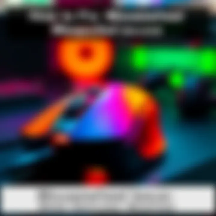 A close-up of a gaming mouse being used to scroll while selecting weapons in a game, showing the frustration of incorrect weapon choice