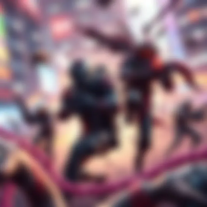 Dynamic characters showcasing fluid movement in a fast-paced shooting environment