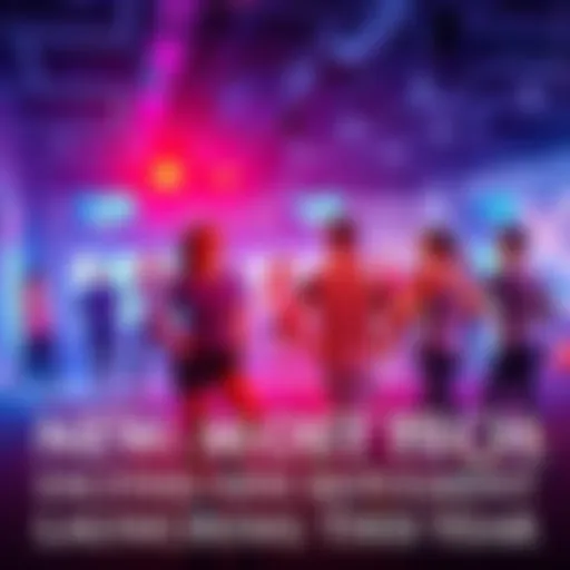 A group of people engaging in various physical activities using innovative movement technology.