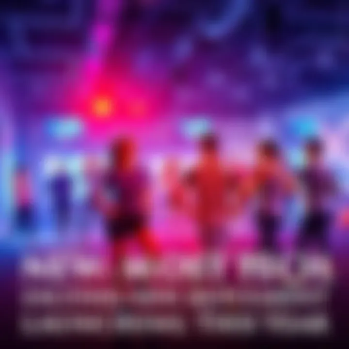 A group of people engaging in various physical activities using innovative movement technology.