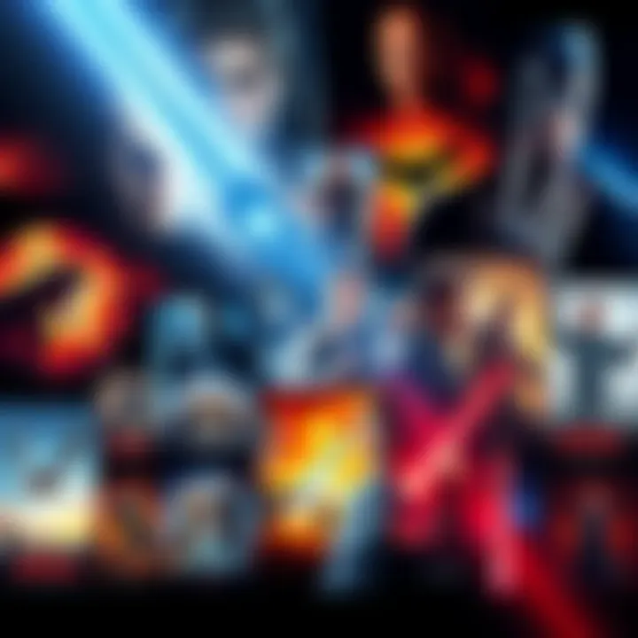 A collage of popular movie sequel posters showcasing various film franchises