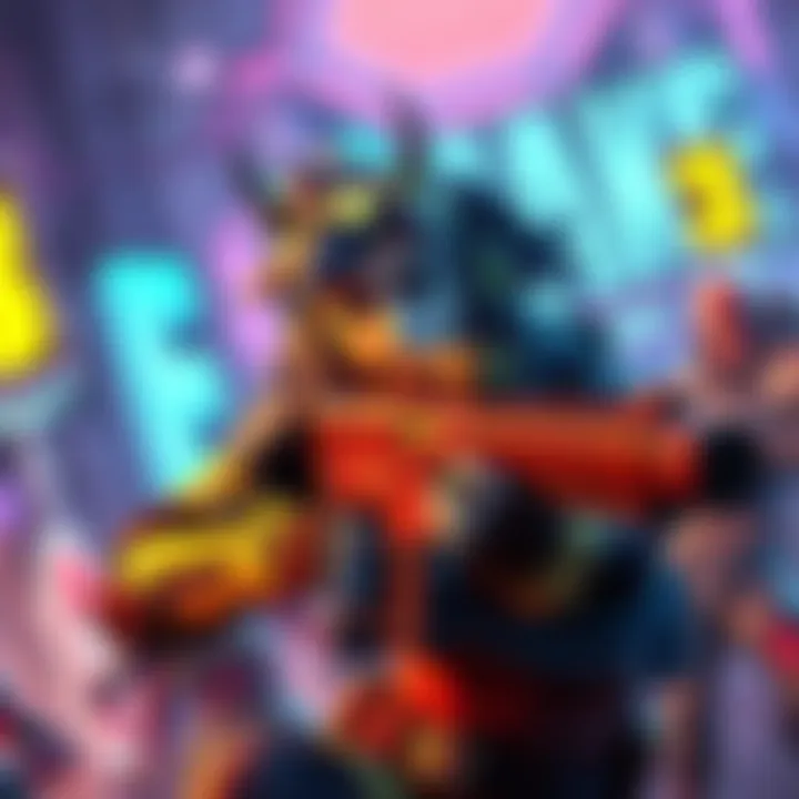 Moze, the character from Borderlands 3, armed and ready for combat against enemies, showcasing her unique skills in a vibrant game environment.