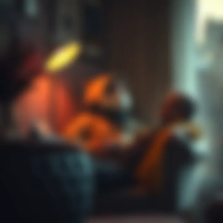 Mr. BiS sitting in a cozy chair, looking thoughtful with a warm smile, surrounded by personal mementos that tell his story.