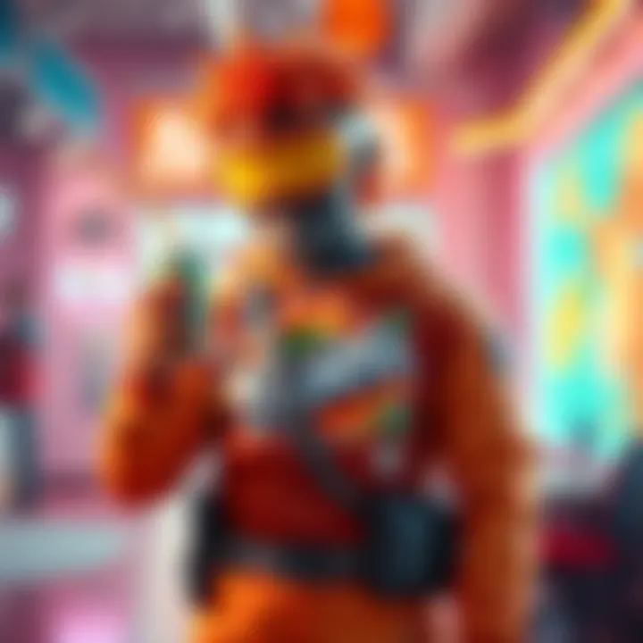 Mr. Fanta Man, a colorful character, holding a fizzy soda can in a lively setting