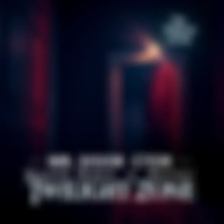 Mr. Door actor stands in a dark, mysterious setting, evoking the classic Twilight Zone atmosphere.