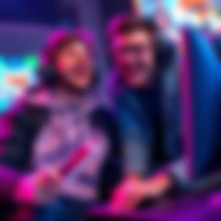 Mr Streamer laughing with Miracle during a gaming session, showcasing their friendship and excitement.