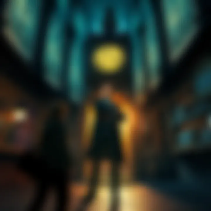 Mr. X in Clocktower Game A player encounters Mr. X standing in the Clocktower, looking surprised and confused