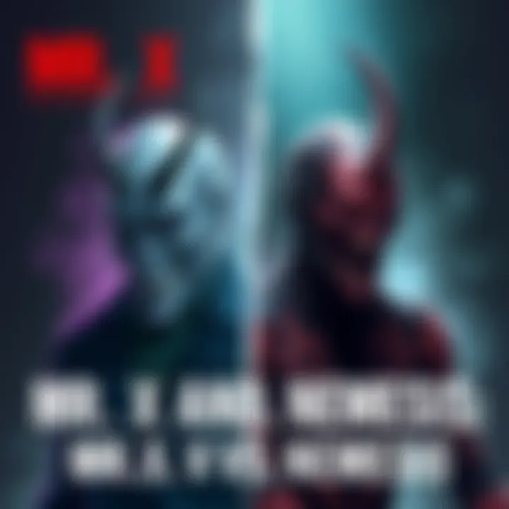 Mr. X and Nemesis Comparison A side-by-side illustration of Mr. X and Nemesis from Resident Evil, showcasing their distinct designs and characteristics.