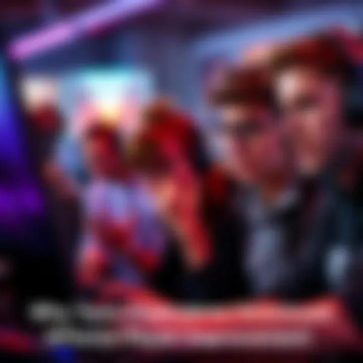 A group of gamers looking frustrated while playing a multiplayer game, showing how team performance affects individual skill development.