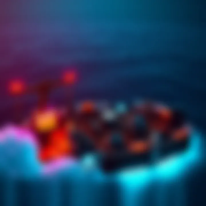 Players interacting in a multiplayer game on Steam Deck set against a background of the Pacific Ocean