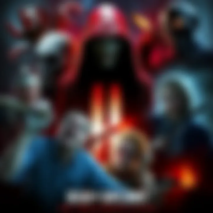 A collage featuring characters and scenes from various multiplayer horror games that influenced Dead by Daylight, showcasing the blend of suspense and teamwork.