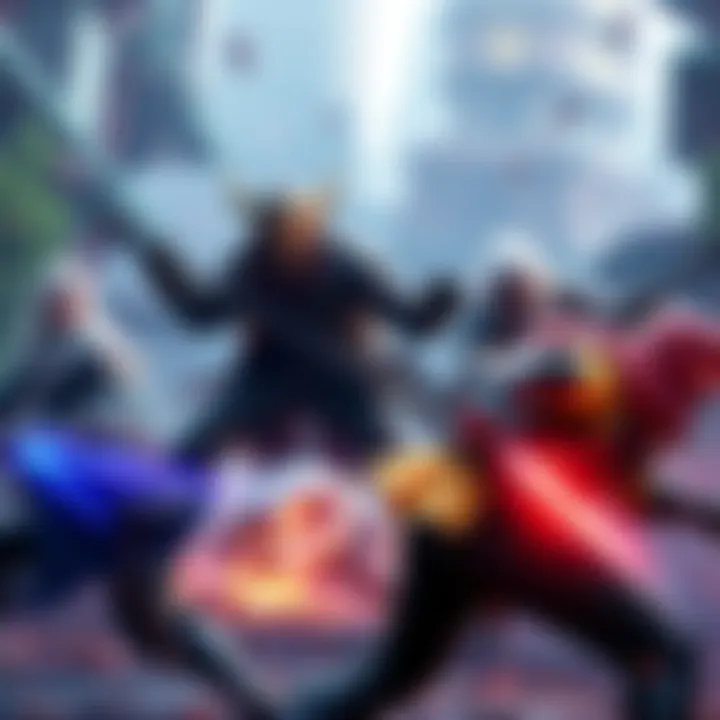 Players in an intense battle scene from a Soulslike game with vibrant multiplayer features