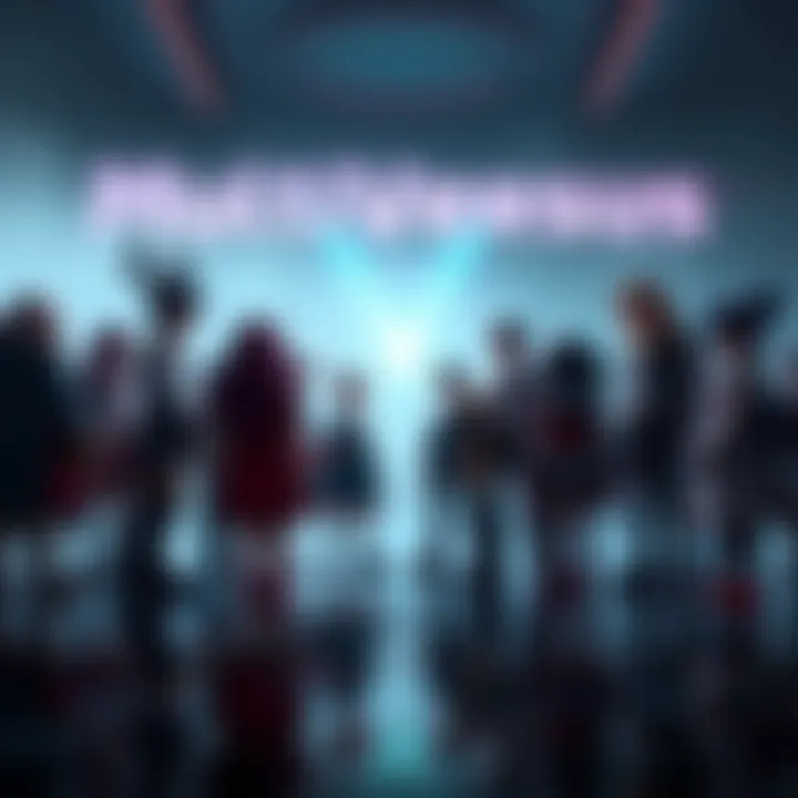 A collage of characters from MultiVersus looking somber as they stand together, symbolizing the game's shutdown, with a faded background of the game logo.