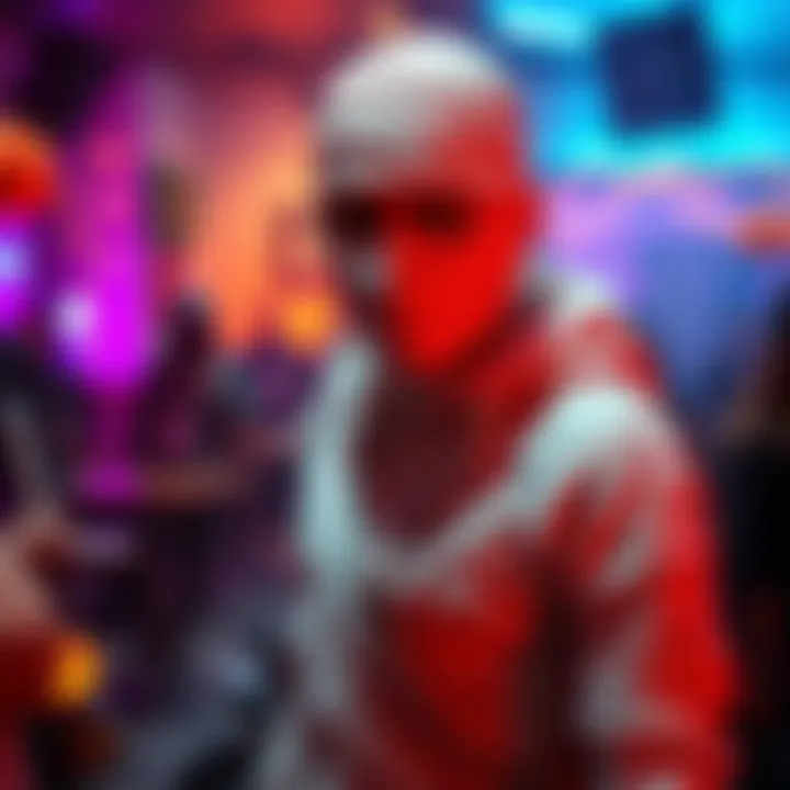 A person wearing a mummy suit at a Halloween party, showcasing a stylish and comfortable design with bandage-like details.