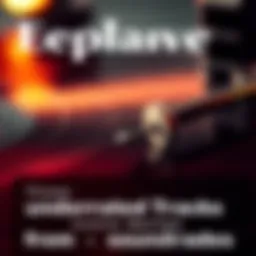 Musical notes on a vintage record Close-up of musical notes on a vintage record with a warm glow, representing hidden gems in soundtracks.