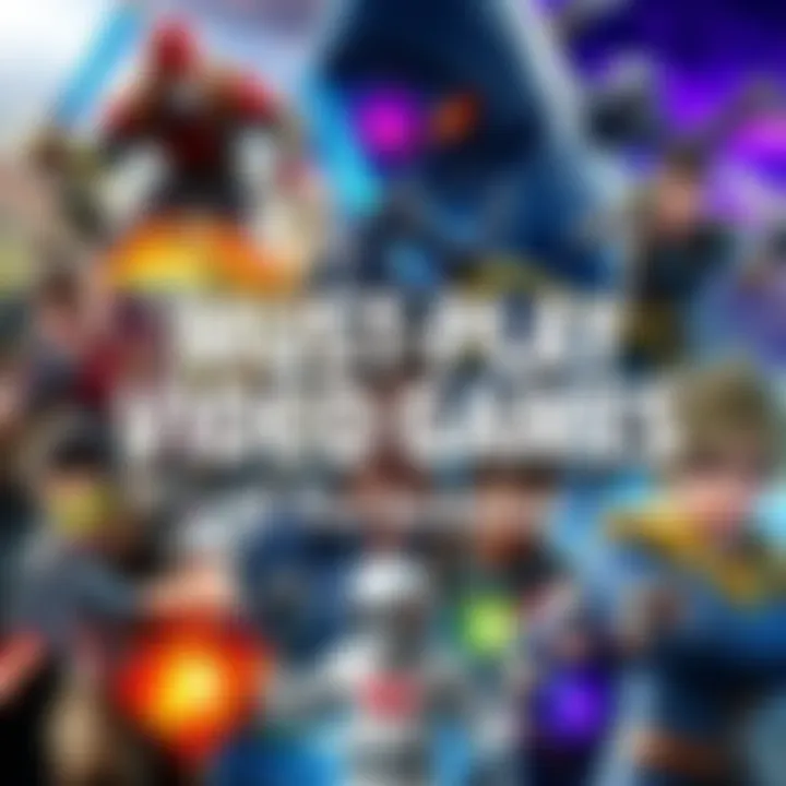 A collage of various popular video game characters and scenes from different genres including fighting, RPGs, and action-adventures.