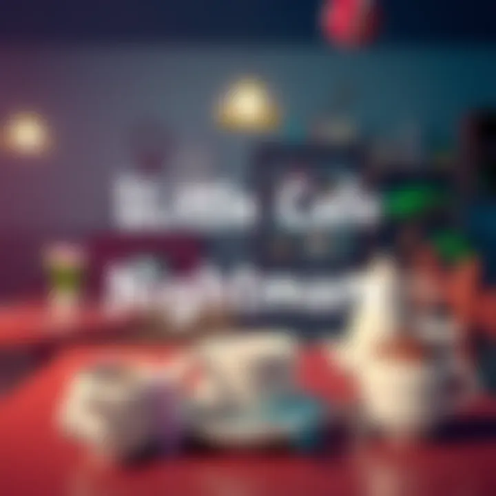 My Little Cafe Nightmare Announcement A cozy cafe setting with coffee cups and a playful atmosphere, showcasing the game My Little Cafe Nightmare and promoting a giveaway for Steam keys.