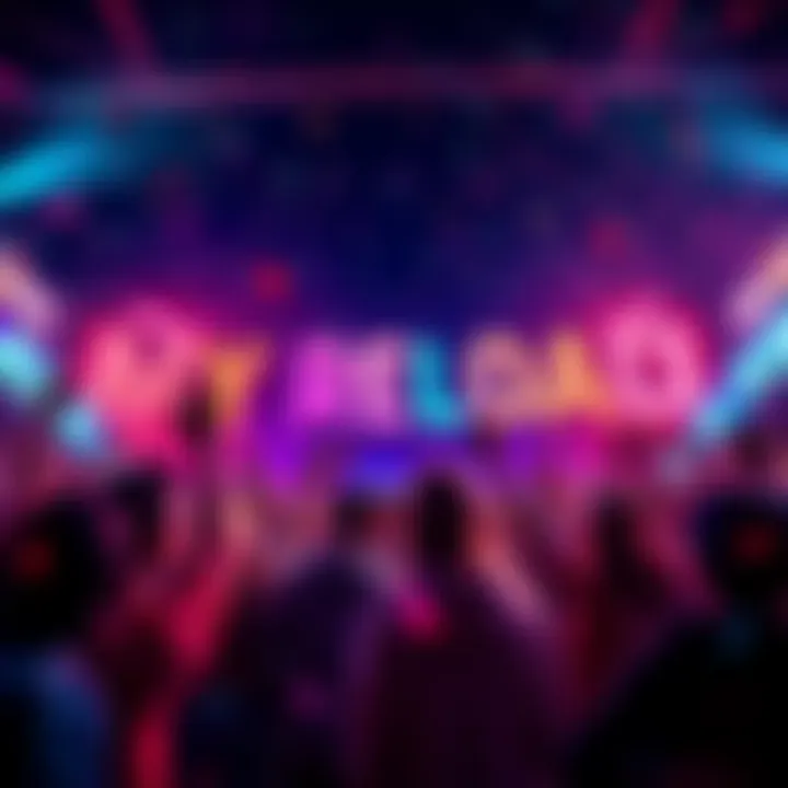 A vibrant celebration scene with confetti and people cheering as MY RELOAD makes its return