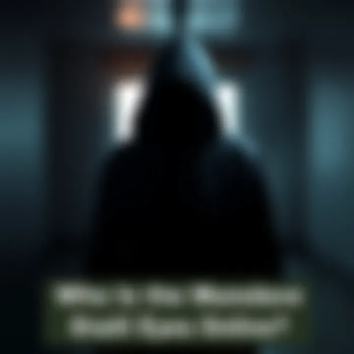 Person hiding their face A shadowy figure with a hooded cloak stands in a dimly lit room, creating intrigue about their identity.