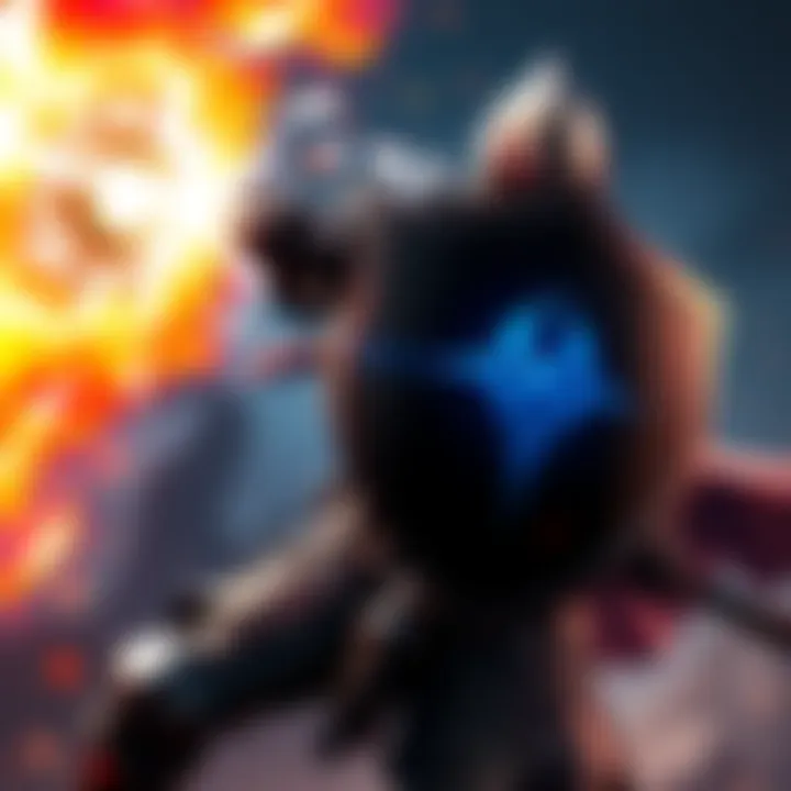 A Mystic Knight in armor deflects a magical attack with their shield, demonstrating the Shield Counter skill in Dullahan 5.0.
