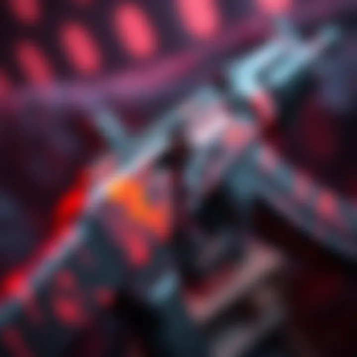 A close-up of the Lava remix AK117 showcasing its vibrant design and details.