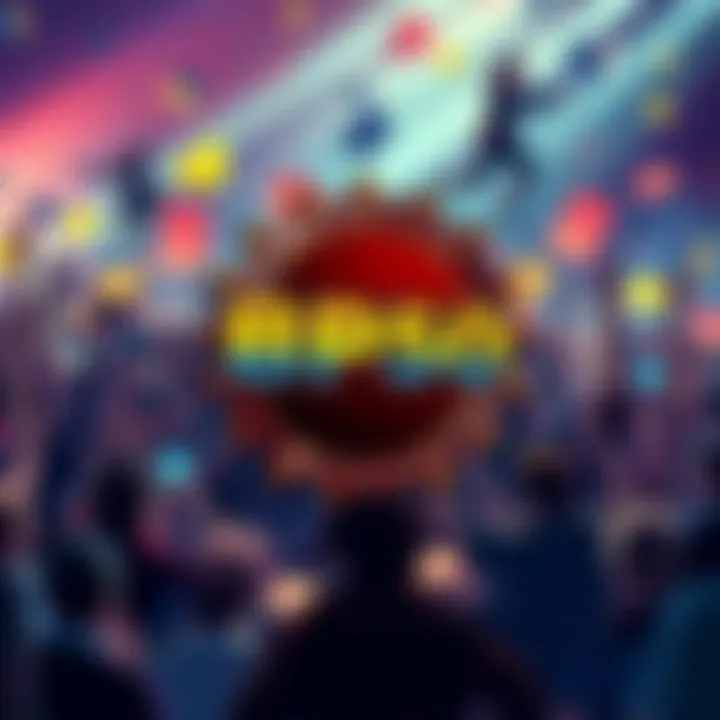 A vibrant illustration of the Mythic BP50 logo surrounded by excited fans, celebrating its return in 2025.