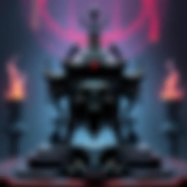 A detailed view of the Mythic DP27 - Necrotic Reliquary showcasing its distinct features and dark design.