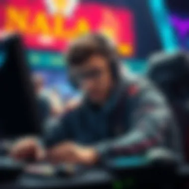 N4rrate in action during a Valorant match, showcasing his skills and focus while competing for a championship