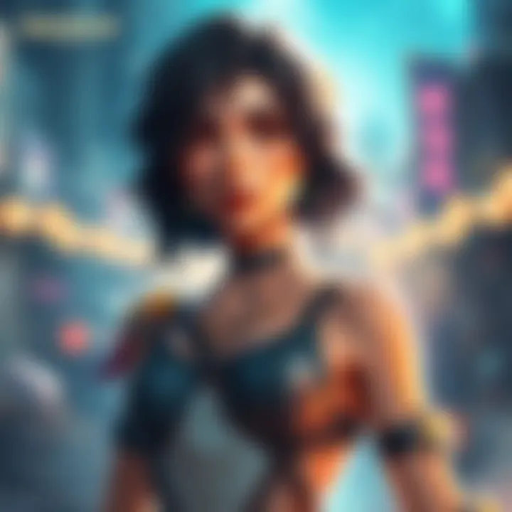 Official concept art showing Nadia's unique design and features.