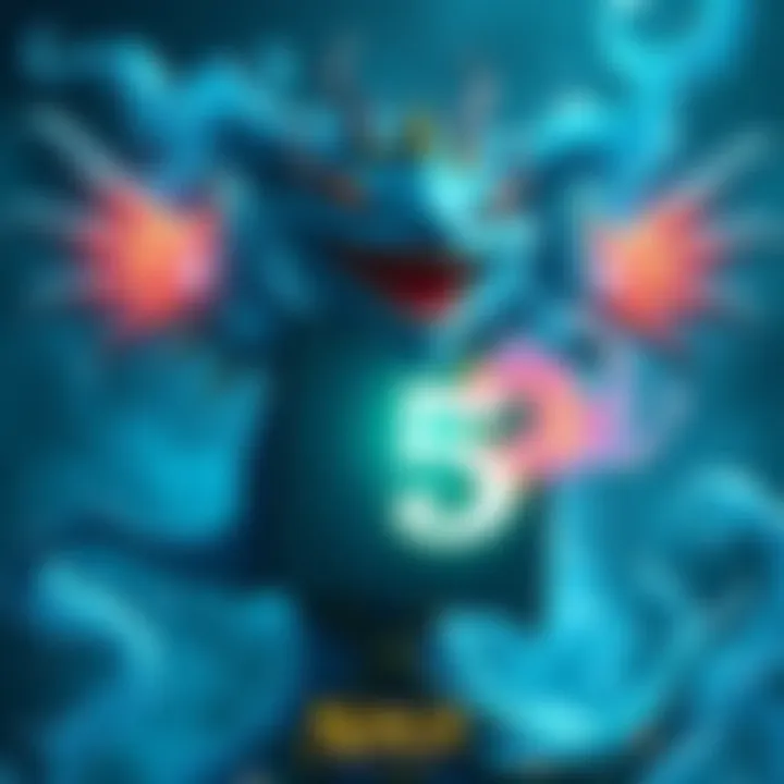 Naga Sea Witch card showing a mystical sea creature with magical aura and 5 mana symbol