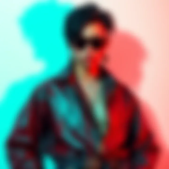 A person showcasing a bold fashion statement with a naked snake-inspired outfit, featuring unique patterns and colors, exuding confidence.