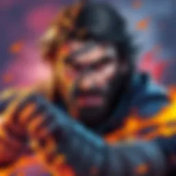 A speed drawing showing a character resembling Naked Snake with features similar to Chuck Norris, combining humor and creativity in art.
