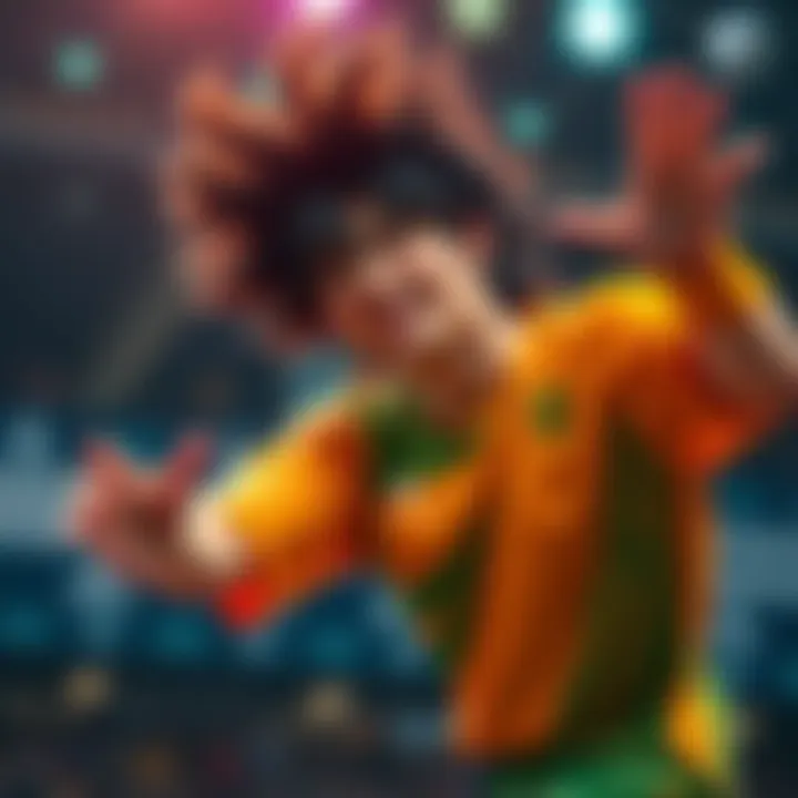 Naoya showcases his signature hair flip, blending style and strategy in the ring