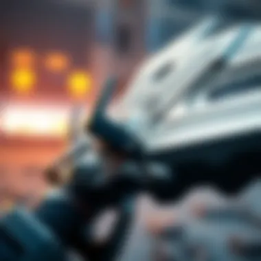 Close-up view of Narin's weapon named Sondol, showcasing its distinctive design and features.