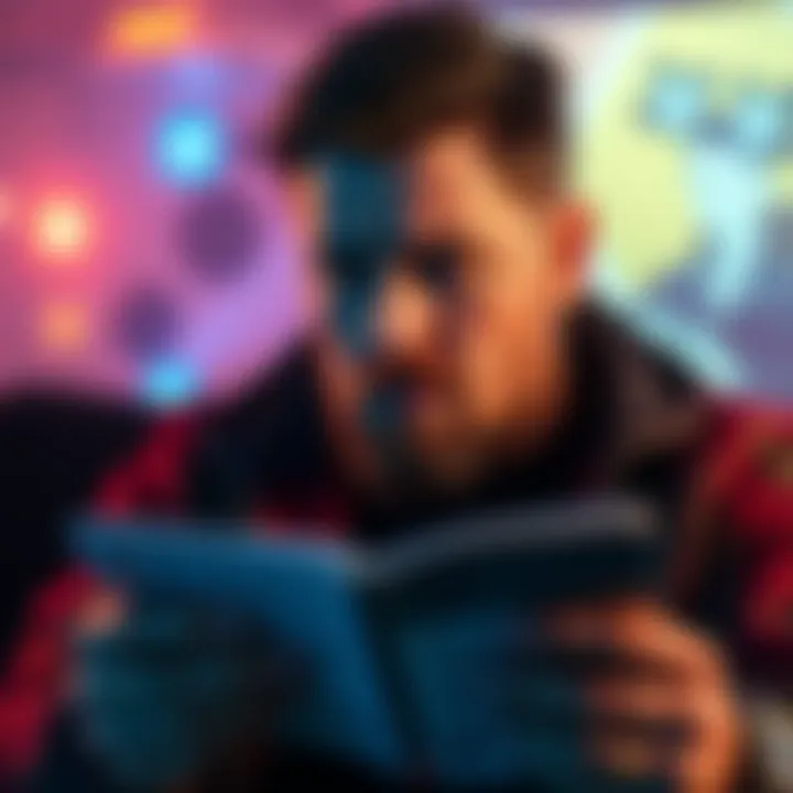 Nathan McCree looking concerned while reading negative comments on social media about his recent behavior