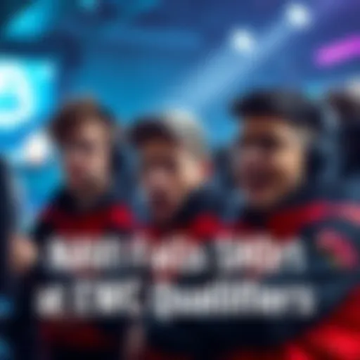 NAVI team members looking disappointed after their loss in the EWC qualifiers, showing expressions of shock and frustration.