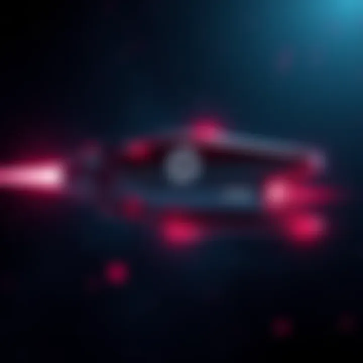 A conceptual illustration of a futuristic spacecraft with Nazi symbols, floating in space with stars in the background.