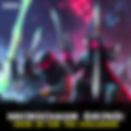 Gamers strategizing and gearing up for the Necrochasm challenge with powerful weapons in hand