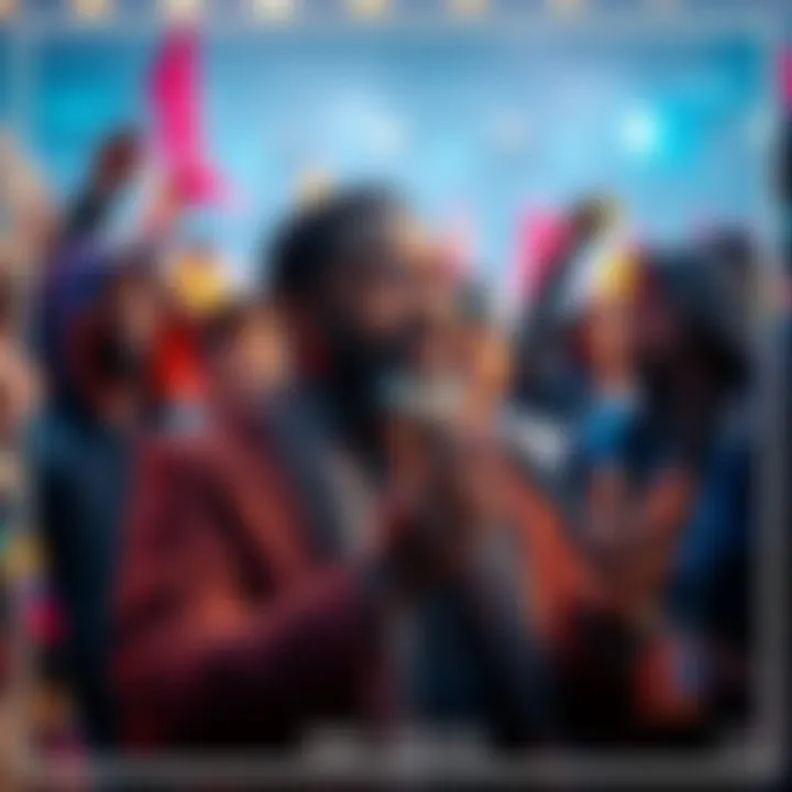 Nef Anyo discussing predictions about Voruna becoming the next prime leader, with fans engaged in the background.