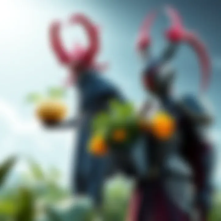 Nekros and Khora showcasing their farming abilities in Warframe, highlighting their unique skills and strengths.