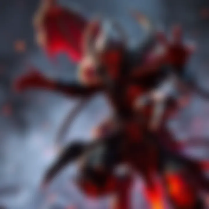 A powerful character known as Nemesis demonstrating skills and abilities in a game setting.