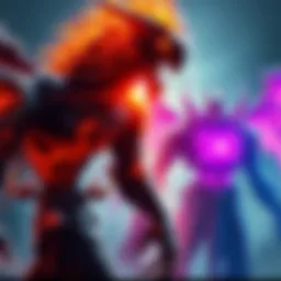 Comparison of Nemesis and another Tyrant character, highlighting Nemesis's unique design features in a game setting.