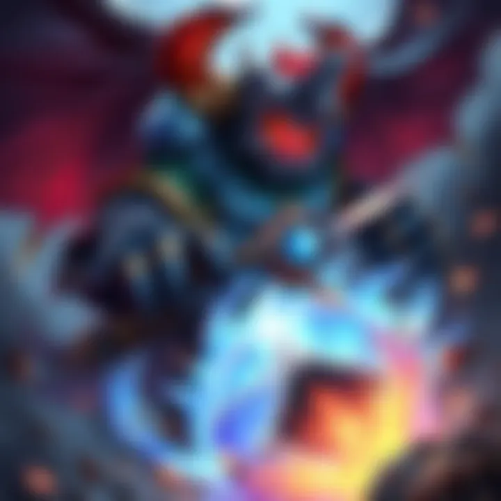 Warmaster Blackhorn card illustration with a focus on its ability to target low-cost cards