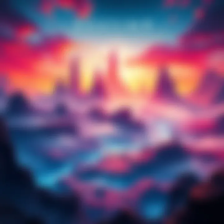 Concept art showcasing Netease's vision for a mobile-first Destiny 3 game, including vibrant landscapes and futuristic elements