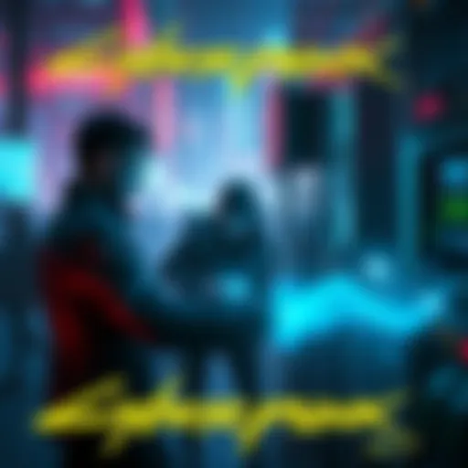 Netrunner in Cyberpunk 2077 A Corpo Netrunner using stealth to hack into a system while avoiding guards.