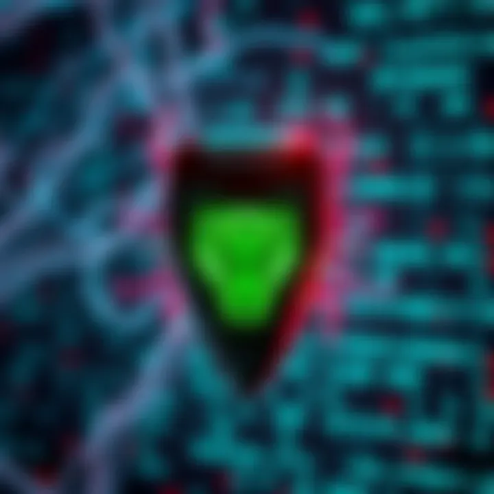 Neural Implant Concept A futuristic neural implant against a backdrop of digital data, representing the preservation of consciousness and motor control.