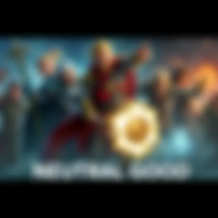 Neutral Good RPG Characters A group of diverse RPG characters representing Neutral Good alignment, showcasing their heroic actions in a fantasy setting