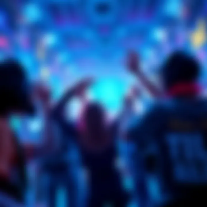 Players excitedly unlocking a new blueprint in a vibrant game setting