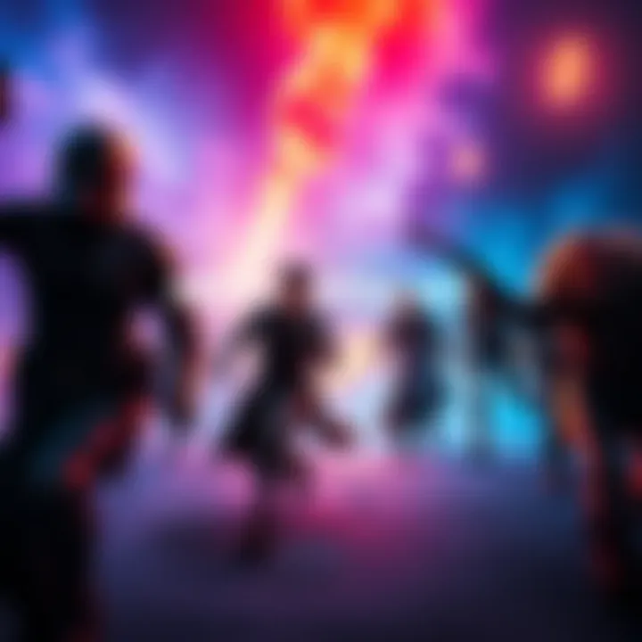 A dynamic scene from the New Covenant trailer featuring vibrant visuals and characters in action.