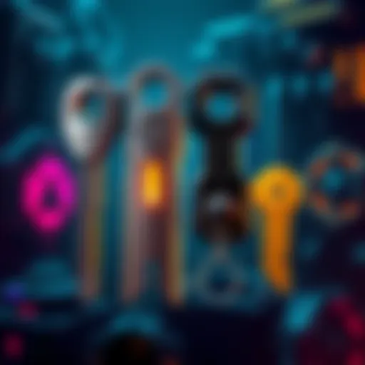 Illustration showing the new DBNO key alongside traditional keys with a backdrop of game mechanics